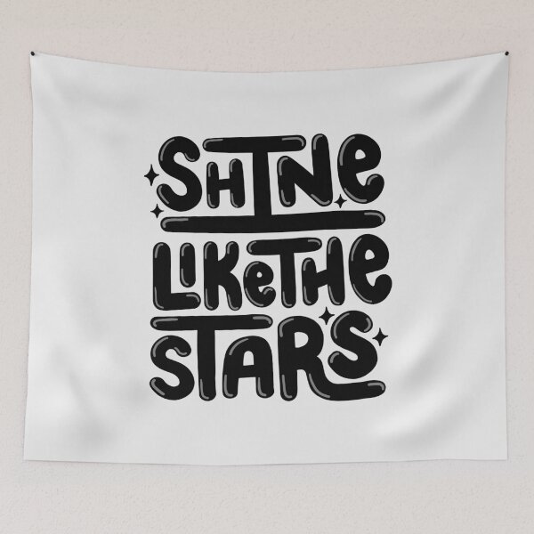 Item preview, Shine Like the Stars Black designed and sold by PepAndGrace.
