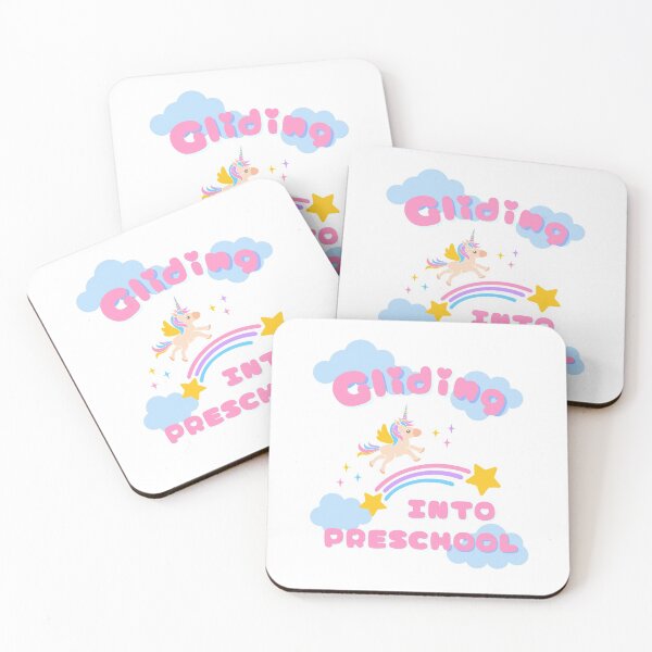 Item preview, Gliding into Preschool, Cute Unicorn Flying, Light Pink and Light Blue - Funny, Back to School Gifts, Kids Gifts, First Day of School designed and sold by Teetee94.