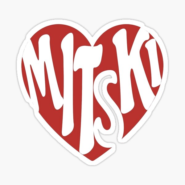 Mitski Heart Logo Sticker