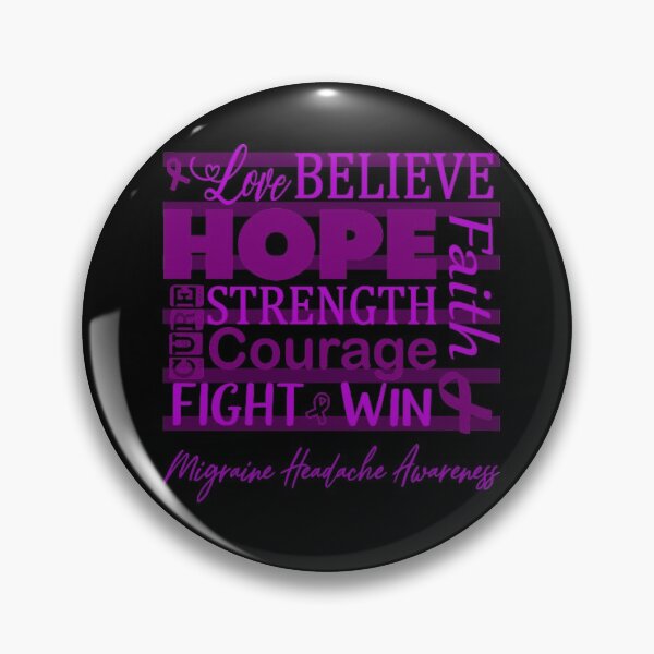 Item preview, Love Believe Hope Migraine Headache Awareness designed and sold by largellie.