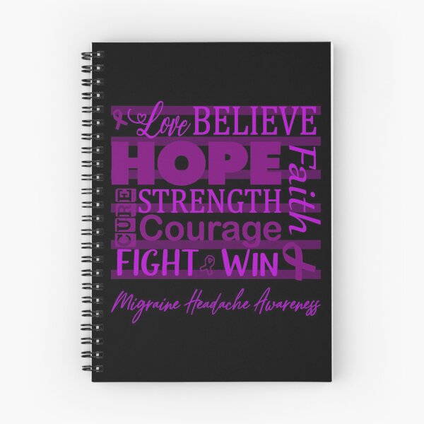 Item preview, Love Believe Hope Migraine Headache Awareness designed and sold by largellie.