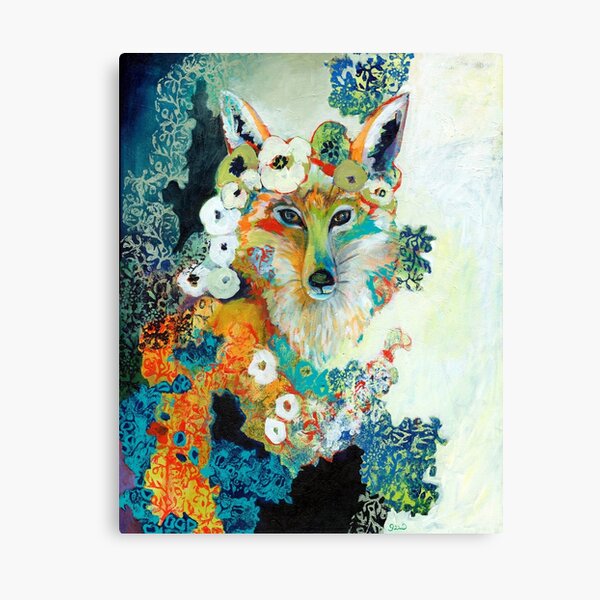 Fox in Pearls Canvas Print