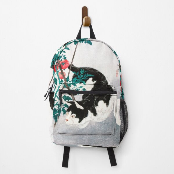 Item preview, Japanese Woodblock Art Cat with Tomato Plant (1931) by Hiroaki Takahashi designed and sold by Designedbysm.