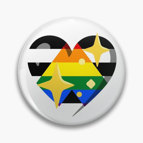 Item preview, Heart with glitter and Allied flag designed and sold by GluedWithPride.