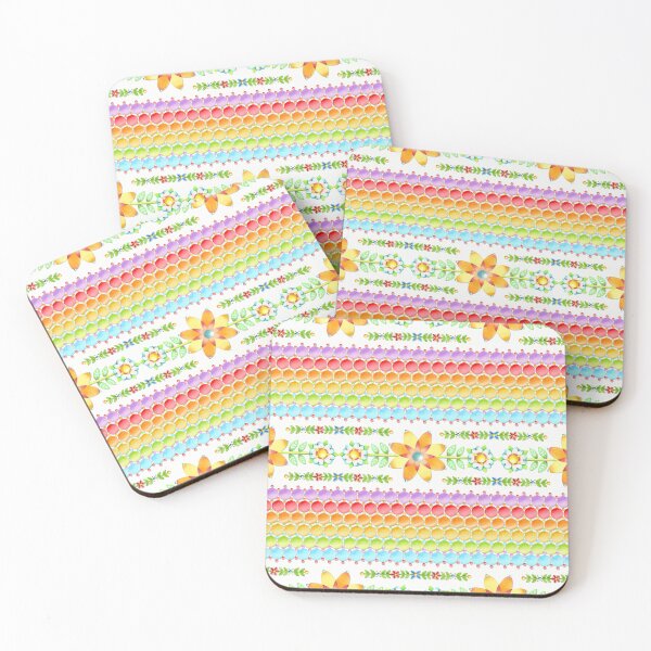 Item preview, Rainbow Folkloric Stripe designed and sold by PatriciaSheaDesigns.