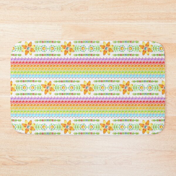 Item preview, Rainbow Folkloric Stripe designed and sold by PatriciaSheaDesigns.