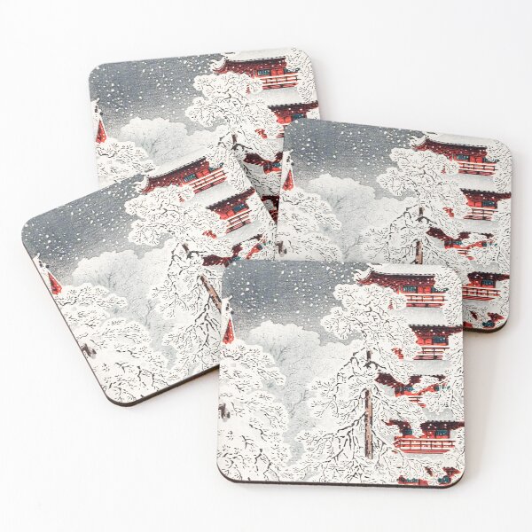 Item preview, Japanese Woodbock Art Snow at Asakusa, Yedo, Musashi Province by Hiroaki Takahashi (1871–1945) designed and sold by Designedbysm.