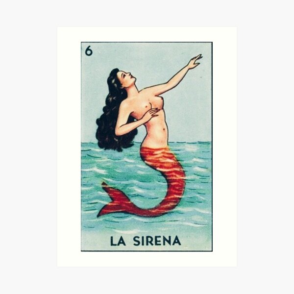 la sirena Art Print
