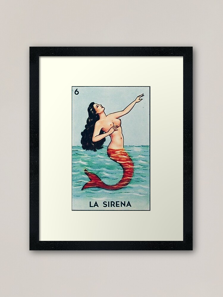 Alternate view of la sirena Framed Art Print