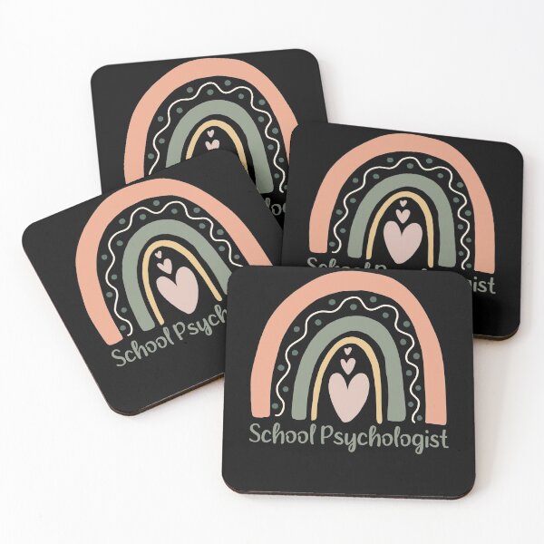 Item preview, School Psychologist Rainbow Colored Heart - Cute Psychology Gift Idea / Christmas Gifts designed and sold by Chamssou.