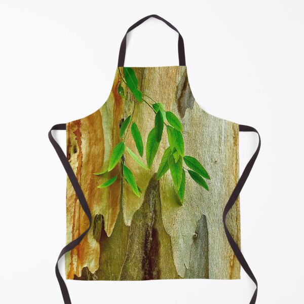 Item preview, Honey-Hues Tangerine Textured Tree Bark With Leaves designed and sold by DEC02.
