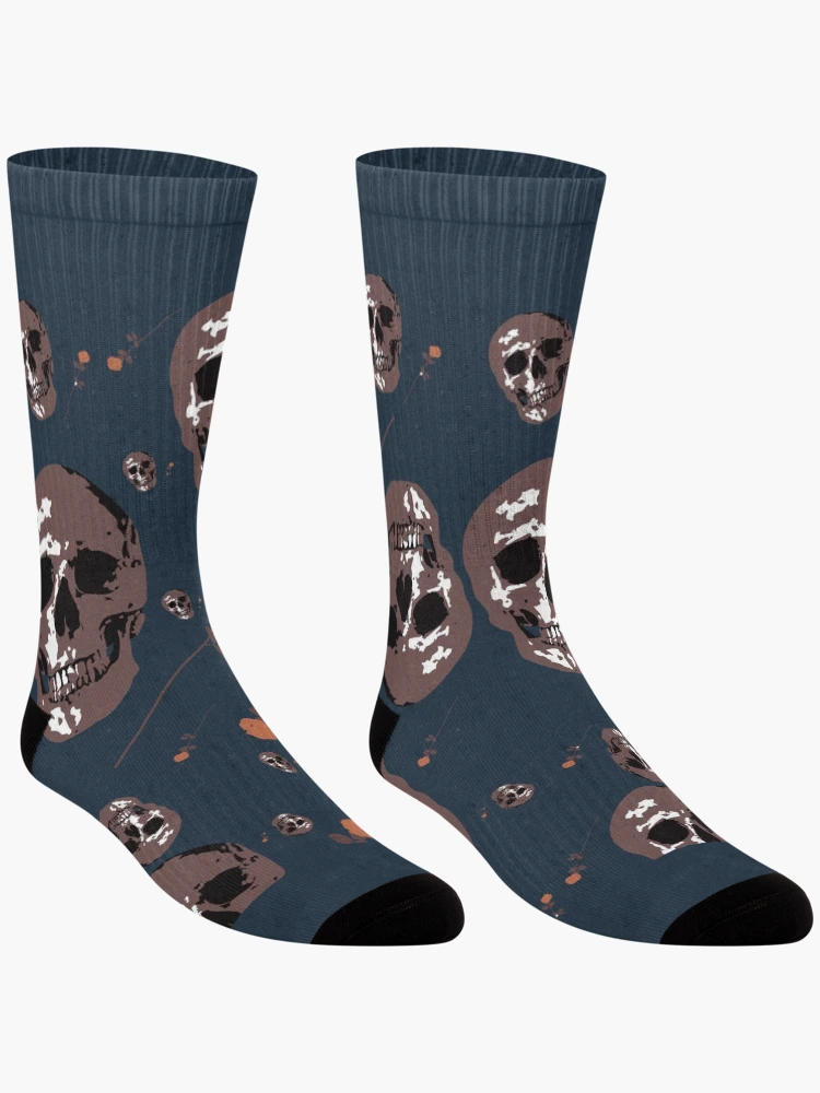 Thumbnail 3 of 5, Socks, Skulls and Roses designed and sold by RojasDesign.