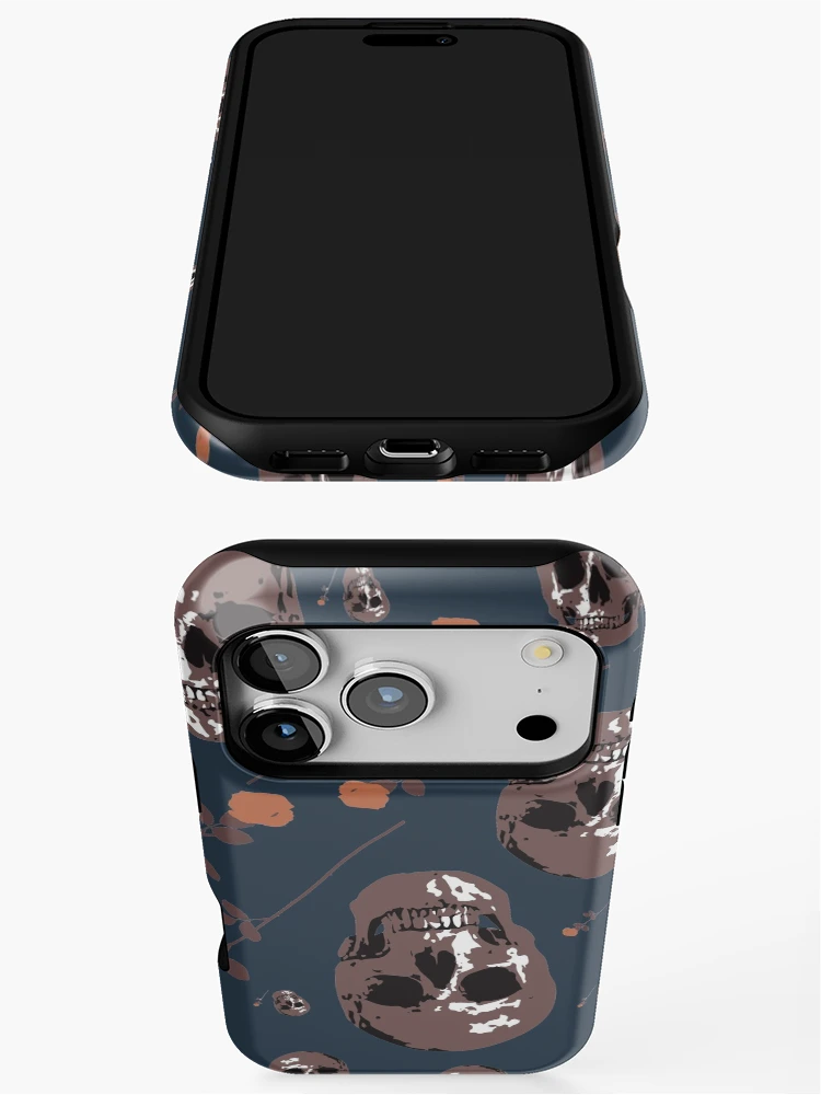 Thumbnail 3 of 4, iPhone Case, Skulls and Roses designed and sold by RojasDesign.