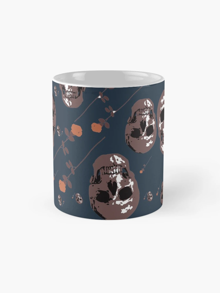 Thumbnail 4 of 6, Coffee Mug, Skulls and Roses designed and sold by RojasDesign.