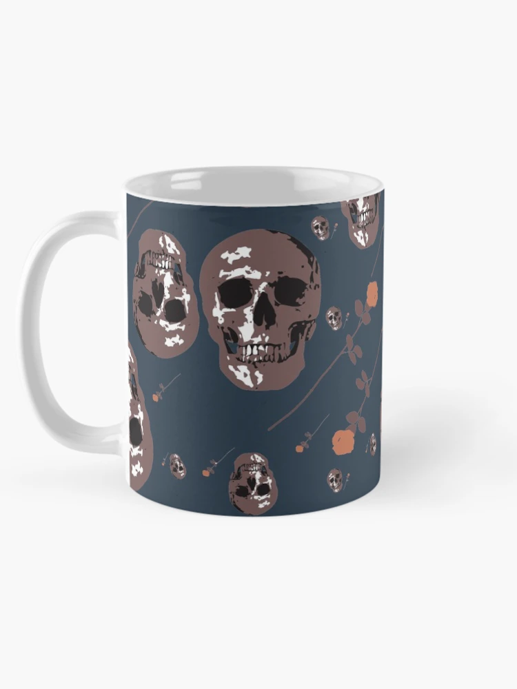 Thumbnail 5 of 6, Coffee Mug, Skulls and Roses designed and sold by RojasDesign.