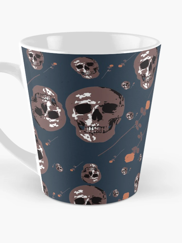 Thumbnail 3 of 4, Coffee Mug, Skulls and Roses designed and sold by RojasDesign.