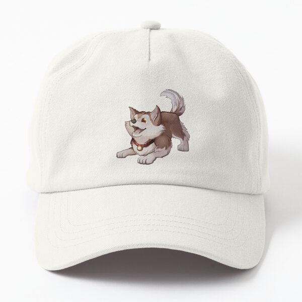 Alaskan Malamute Puppy Dog (Brown wolf like Pet) Dad Hat