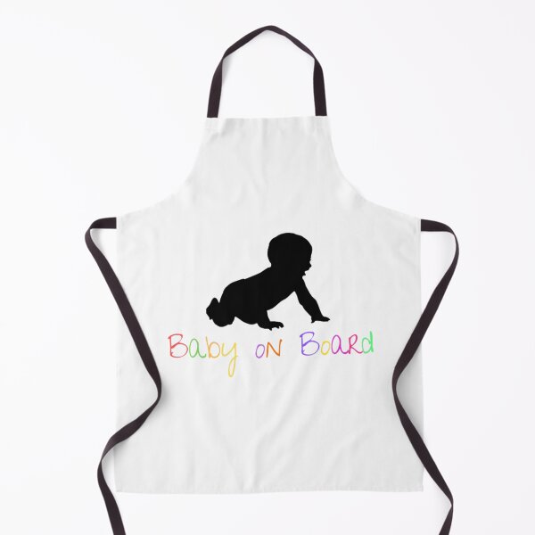 Item preview, Baby On Board With Colourful Script Words designed and sold by KayLadyBug.