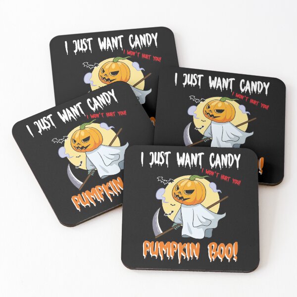 Item preview, Funny Pumpkin Boo I Just Want Candy Halloween pumpkin kids  designed and sold by Messaadi7Ridha.