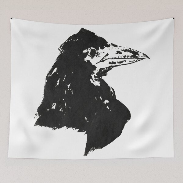 Item preview, Raven Head/ Black Bird/Corvo designed and sold by EllohimBute.