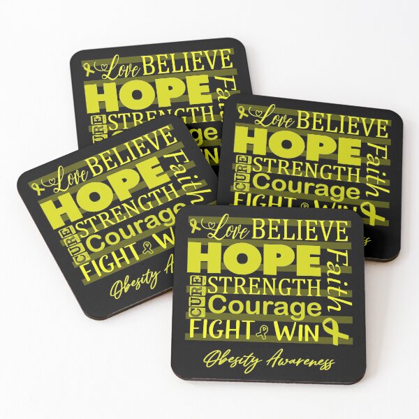 Item preview, Love Believe Hope Obesity Awareness designed and sold by largellie.