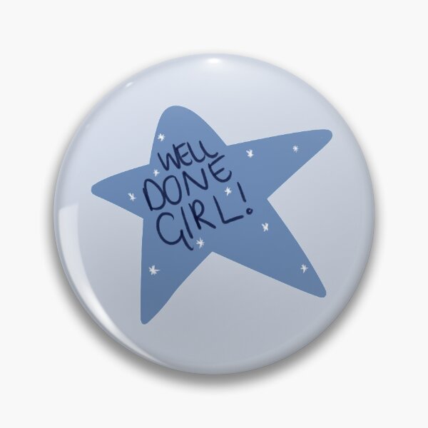 Item preview, Well Done Girl Star in Blue designed and sold by bethanderson.