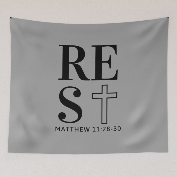 Item preview, Rest in Him Matthew 11:28-30 designed and sold by HCLeeKimmie.