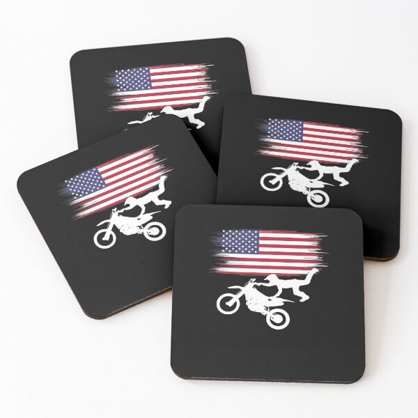 Item preview, American Dirt Bike Rider - American Dream - USA designed and sold by RedSparkle.