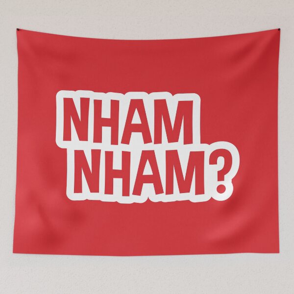 Item preview, Nham Nham? (Red BG) designed and sold by FilipeFerreira.