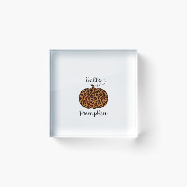 Item preview, Hello Pumpkin Thankful Leopard Pumpkin for Thanksgiving Halloween designed and sold by ZETTIF ⭐⭐⭐⭐⭐.