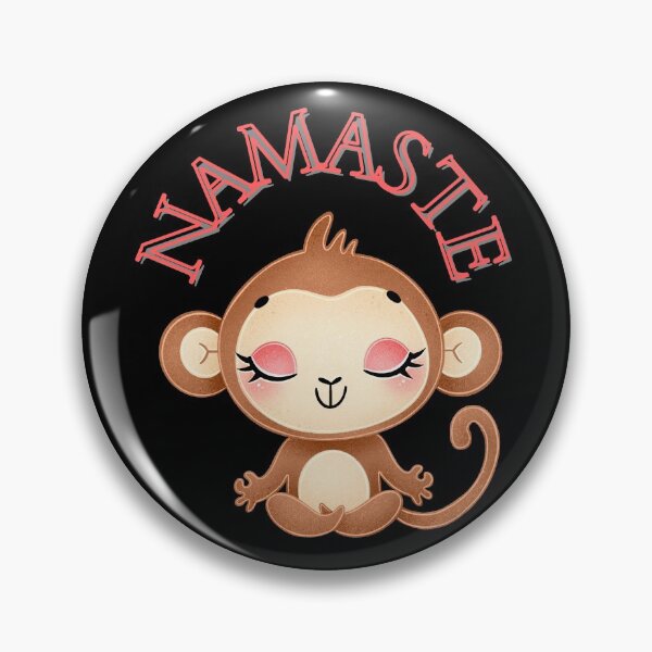 Item preview, Namaste Monkey designed and sold by ArtistKatieJ.