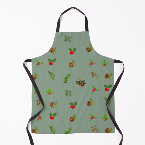 Item preview, Christmas Holiday Pattern - Pine Cones and Holly Berries designed and sold by silviaol.