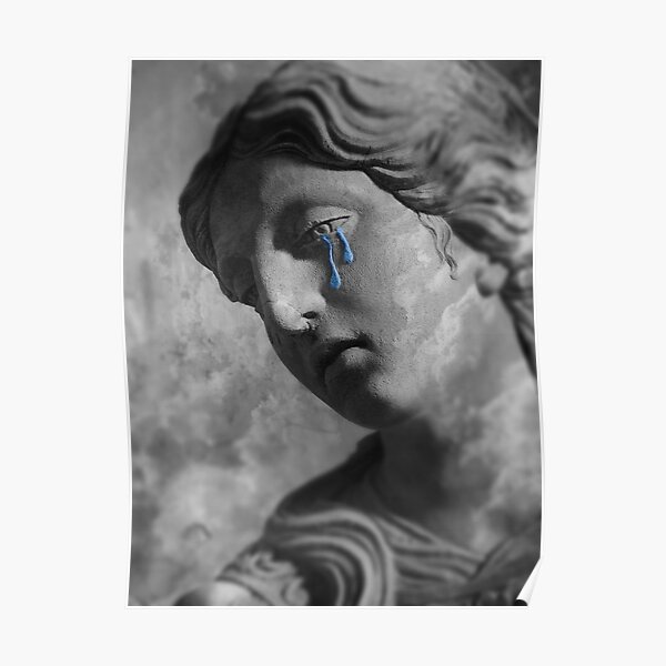 "Sad Sculpture" Poster by Memegode | Redbubble