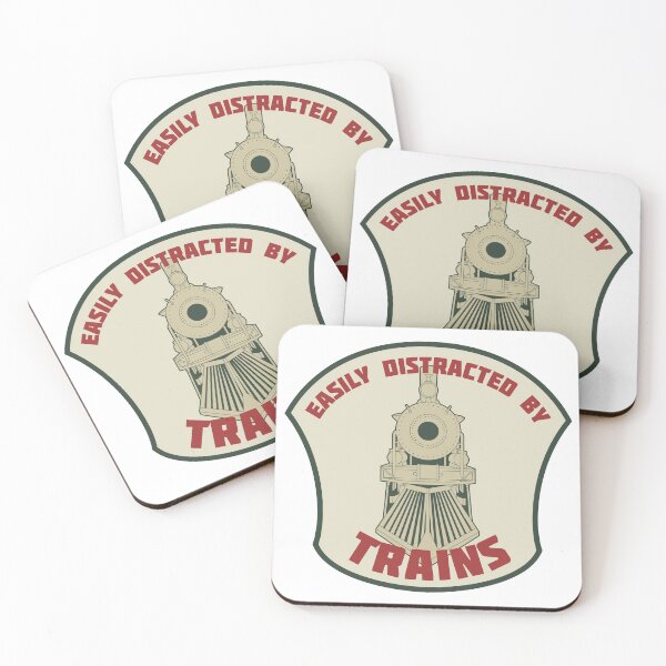 Item preview, Easily Distracted By Trains designed and sold by SlawBoy.