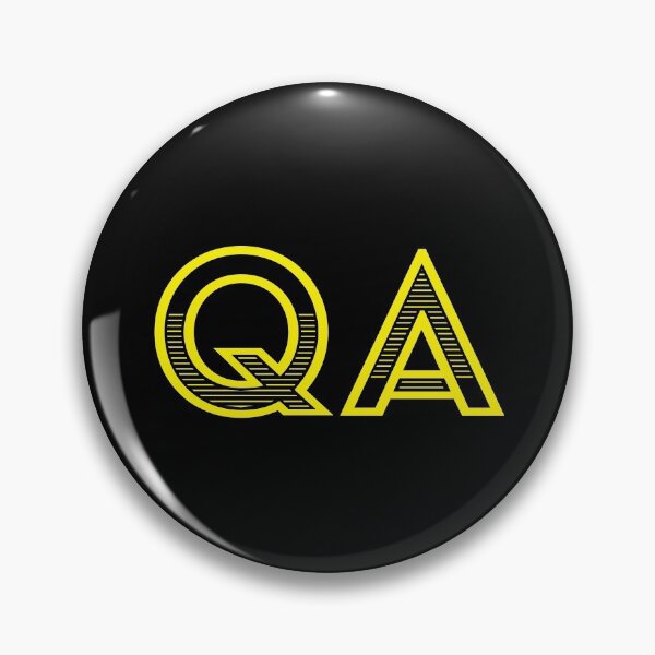 Item preview, QA - Quality Assurance (yellow text) designed and sold by OlivDesignsCo.