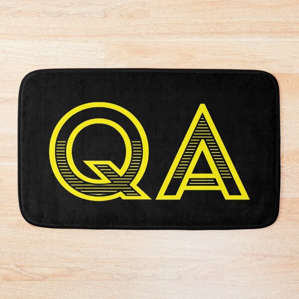 Item preview, QA - Quality Assurance (yellow text) designed and sold by OlivDesignsCo.