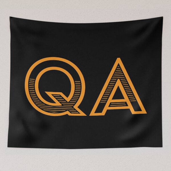 Item preview, QA - Quality Assurance (orange text) designed and sold by OlivDesignsCo.