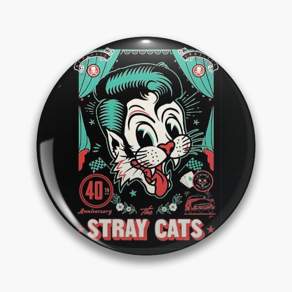 Item preview, The Straycats 40Th Art, Straycats Face Cat Essential designed and sold by ParamoreRoger.