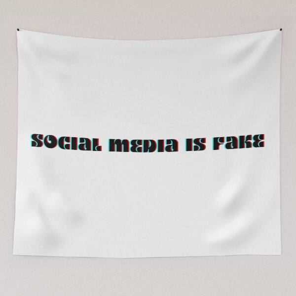 Item preview, social media is fake glitch designed and sold by ashcmille.