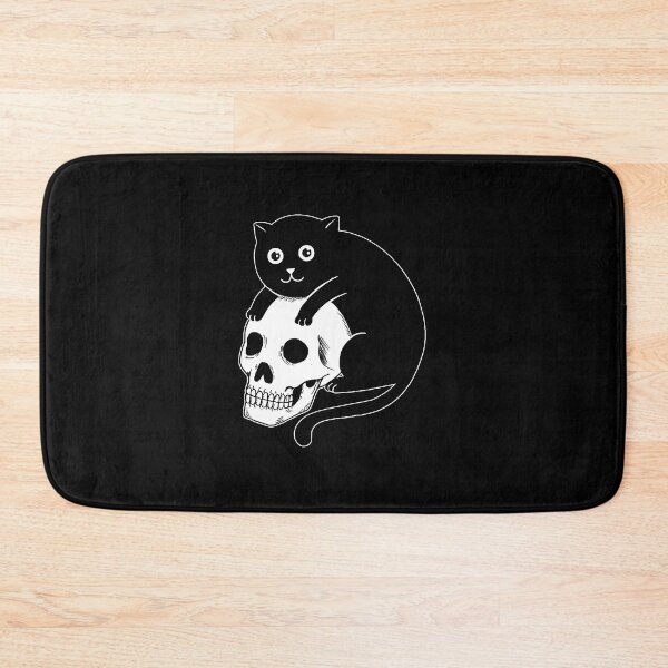 Item preview, Cat and skull  designed and sold by TravianDu.