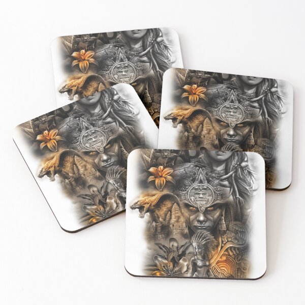 Item preview, aztec art, birthday gifts for kids, mayan art, tribal gift designed and sold by custom tattoos.