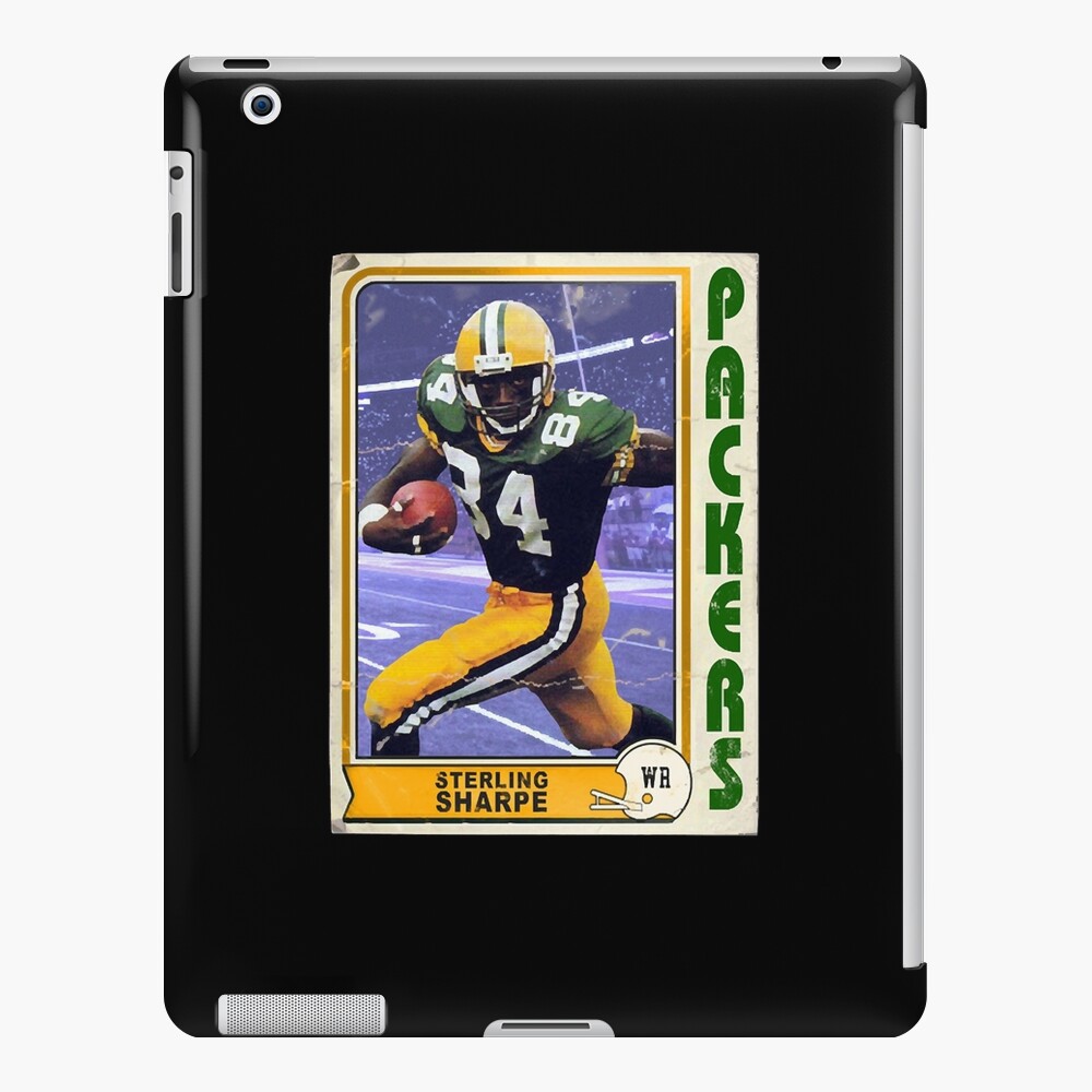 Retro Green Bay Packers Sharpe Trading Card  iPad Case & Skin for