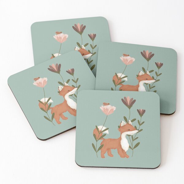 Item preview, Little Floral Fox designed and sold by OranelloDesigns.