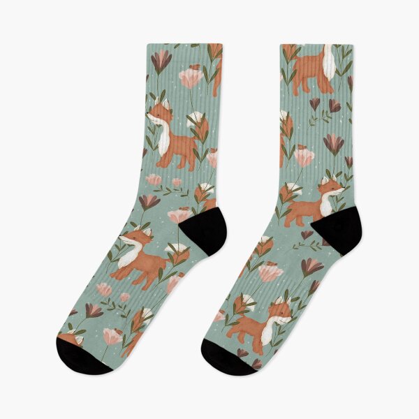 Item preview, Little Floral Fox designed and sold by OranelloDesigns.