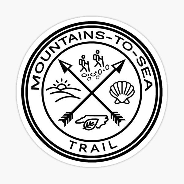 Item preview, Mountains-to-Sea Trail Arrows Black and White designed and sold by VanyaKar.
