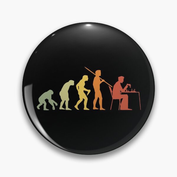 Item preview, vintage chess evolution funny gift for Chess lovers fit in time American Chess Day  designed and sold by QUEEN-WIVER.