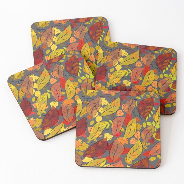 Artikelvorschau, Herbstlaub gemustert entworfen und verkauft von Designs By YL.