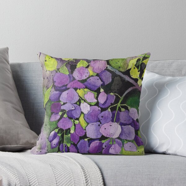 Item preview, Vibrant Wisteria Flowers Watercolour Artwork designed and sold by Oirabot.