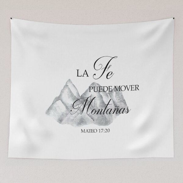 Item preview, Mateo 17:20, Spanish Bible Verse designed and sold by latiendadearyam.