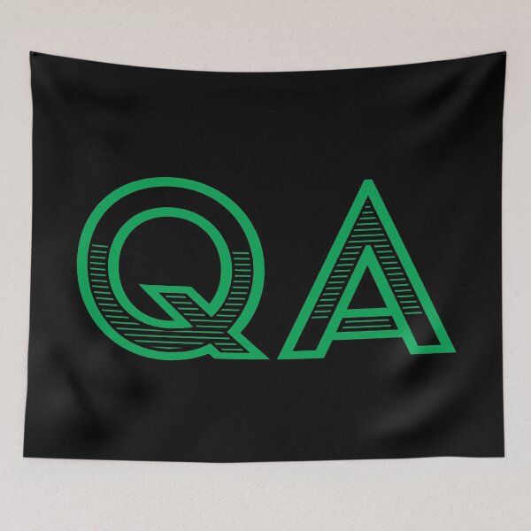 Item preview, QA - Quality Assurance (green text) designed and sold by OlivDesignsCo.